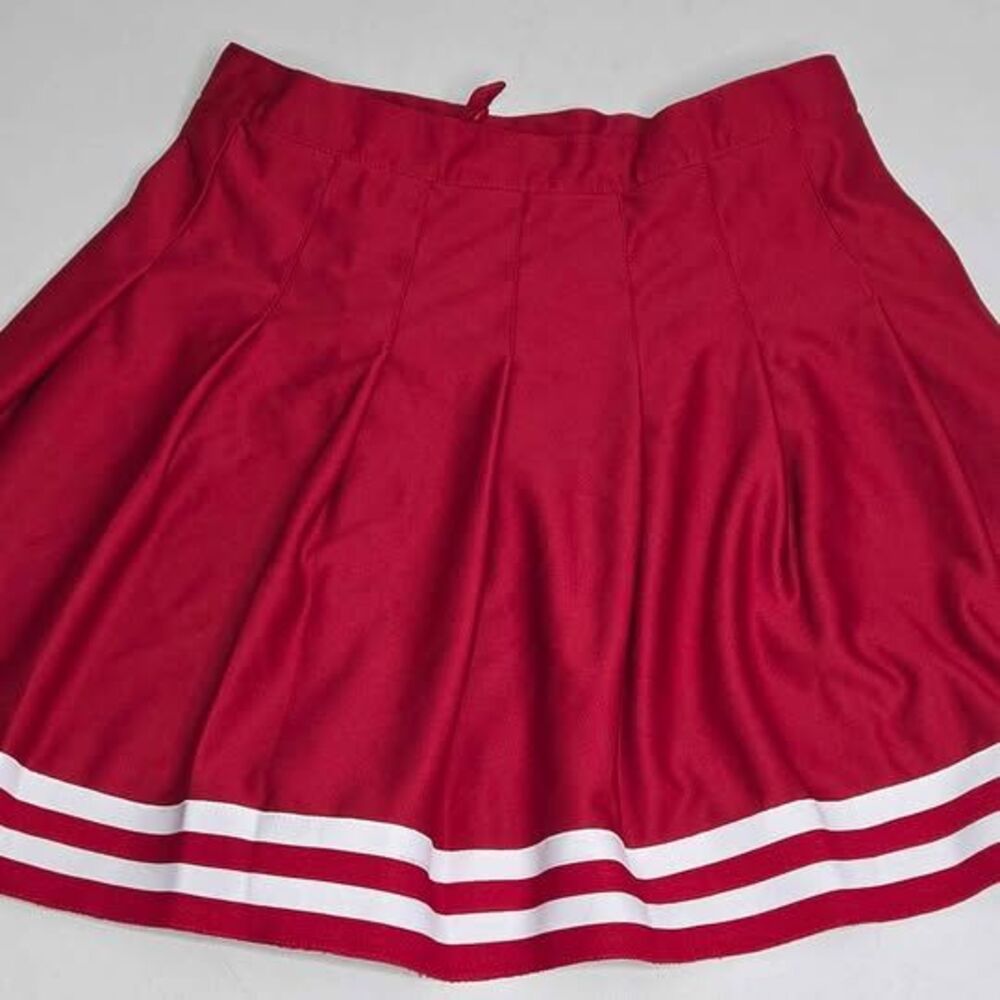 IU Hoosiers Cheer Skirt Small Crimson White Pleated Gameday Tailgate Tennis Skir